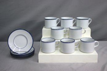 12pcs - Dansk Cup & Saucer Set Allegro Blue