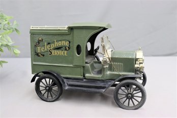 Vintage ASI Coffee Liqueur  1913 Ford Model T Telephone Service Panel Van  Collector's Bottle, Plastic Body