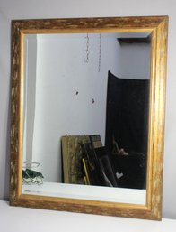 'Rustic Elegance' - Vintage Distressed Mirror With Wooden Frame