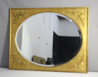 Vintage Large Gold Tone Ornate  Framed Mirror