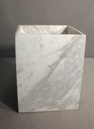 Marble Waste Basket - Camarillo Collection-cracked