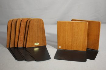 Collection Of Danish Teak And Metal Bookends - Mid Century Modern