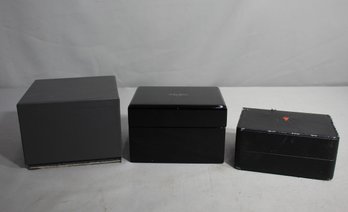 Three Vintage Watch Storage Boxes - Diverse Sizes And Styles