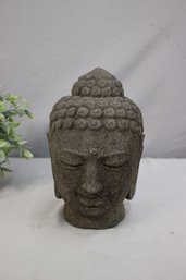 Asian Peaceful Buddha Bust Garden Statue