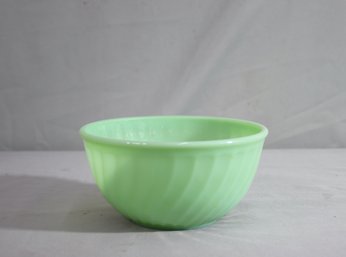 Vintage Fire King Jadeite Swirl Mixing/ovenware Bowl