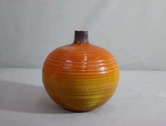 Vintage Mid Century Pottery Orb Vase