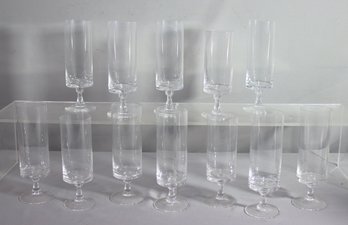 Group Lot Of 12 Vintage Rosenthal  Romance Short Stem Wine Glasses (9 L, 3 M)