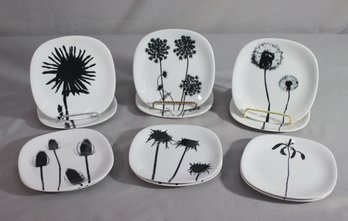 12 Black And White By Block Appetizer Plates Element By Naomi Savage