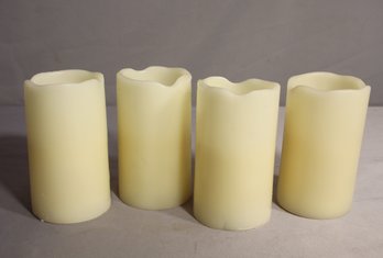 Set Of 4 Battery-Operated Flameless Candles - Ivory Wax