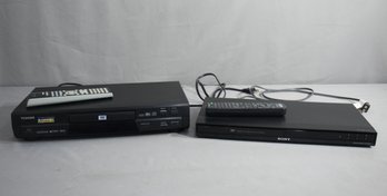 Toshiba DVD Video Player SD-2700 AND Sony CD/DVD Player