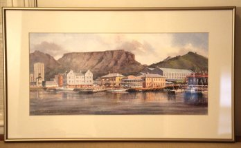 Framed Art Print 'Waterfront, Cape Town' By  Valerie Petts