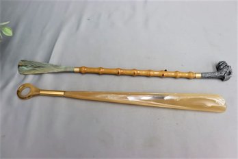 Two Vintage Shoehorns