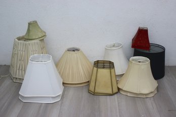 Group Lot Of Double Lamp Shades