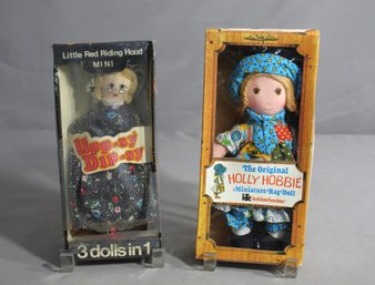 1975 Vintage Emson Inc. Holly Hobbie And Upp-sy Dip-sy Dolls - New Sealed Collectibles'