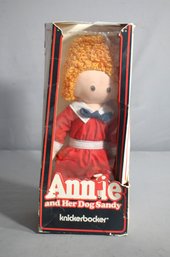 Vintage Annie And Her Dog Sandy Doll By Knickerbocker - Classic Musical Collectible'