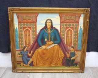 Mid-Century Religious Icon Painting