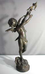 Cupid August Moreau Metal Sculpture