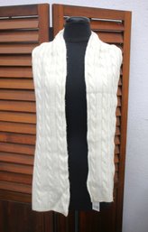 Ralph Lauren Classic Knit Scarf - Ivory
