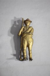 Vintage Cast Iron Boy Scout Coin Bank Figurine