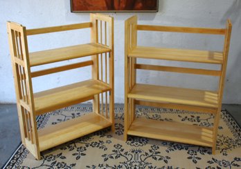 Pair Of Foldable Bookcase