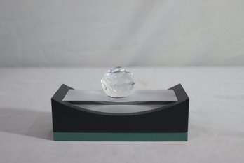 Crystal Swarovski Small Paperweight  On A Base