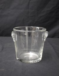Vintage MCM Hand Blown Glass Ice Bucket