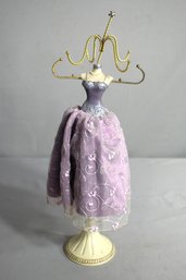 16' H Iridescent Purple Prom Dress Jewelry Necklace Holder