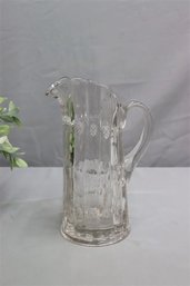Vintage Early American Pressed Glass Pitcher