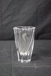 Vintage Olle Alberius For Orrefors Sweden Twist Crystal Vase