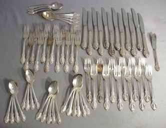 Group Lot Of Silver Plated Flatware