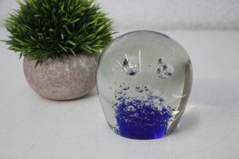 Paperweight -Ocean Wave Blue -made In Portugal