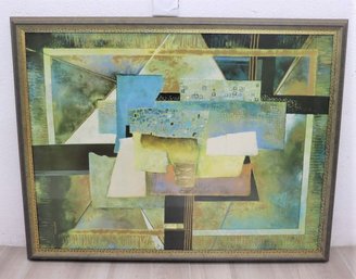 Framed James Turco Geometric Abstract Reproduction Print