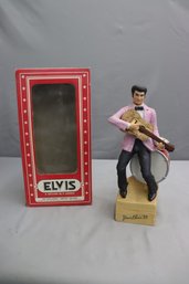 Guitar Playing 1955 Elvis Figurine Collector's Bourbon Bottle Musical Limited Edition '55