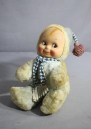 Vintage Knickerbocker Plush 'Happy Face' Baby Doll