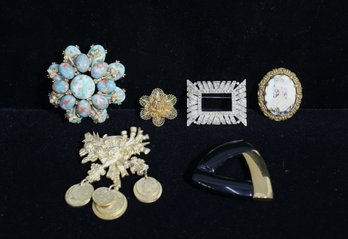 Group Lot Of Vintage Brooches