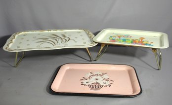 Collection Of Three Vintage Metal Trays