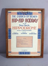 Framed Antique Sheet Music Cover, The Ladder Of The Roses Hip-Hip Hooray