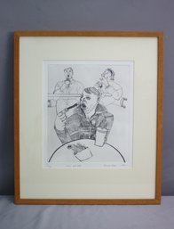 Original Etching 'chips & Dips' Francis Noon 1991, Limited Edition #2/30 Framed