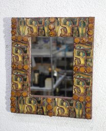 Unique Handcrafted Egyptian-Themed Decorative Mirror