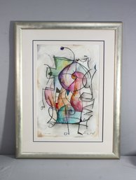 Original Eric Waugh Figural Abstract  Copa AX #10 Signed And Framed