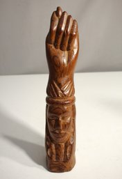 Wood Spirit Carving Art Sculpture Statue Head