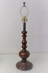 Turned Mahogany Baluster Lamp