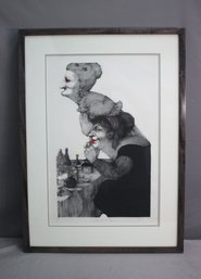 Framed Limited Edition Engraving 'viejas Ante El Espejo...) Eva LaFleur   #24/70, Signed