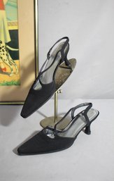 Stuart Weitzman Kitten Heel. Sling Back- Size 8