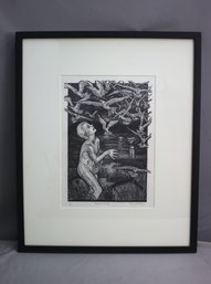 Limited Edition Wood Block Print 'Antigenic Shift' By Rosemary Feit Covey, Signed And Framed #14/60