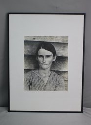 Framed Reproduction Print After Walker Evans Photograph By Sherrie Levine