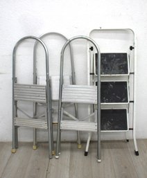 Assorted Vintage Metal Step Stools (4)