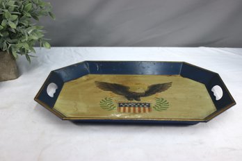 Vintage Tole And American Eagle Tray