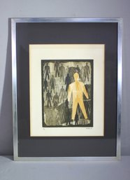 Vintage Limited Edition Signed And Numbered Lithograph, #3/50 1966