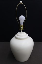 Vintage Tyndale Ginger Jar Blanc De Chine Lamp With Matching Finial